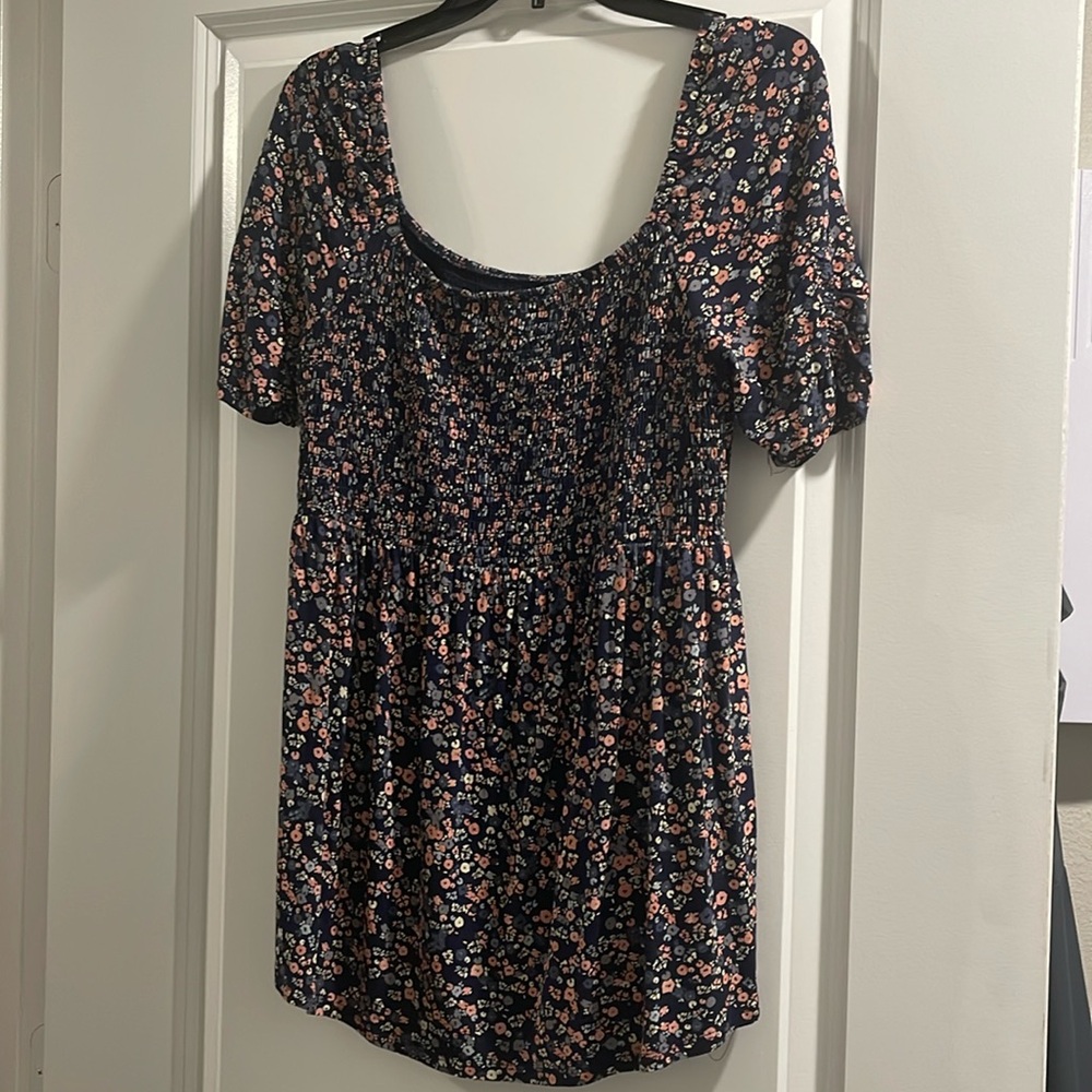 Eternity Large Maternity Swoop Neck Scrunch Blouse